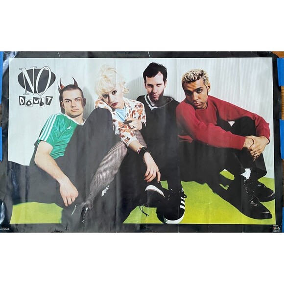 Vintage 90s No Doubt Poster 1990s Retro 34 x 22 Funky Enterprises Inc 1996